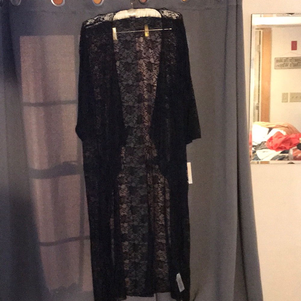 Lace, black, never worn, size Med